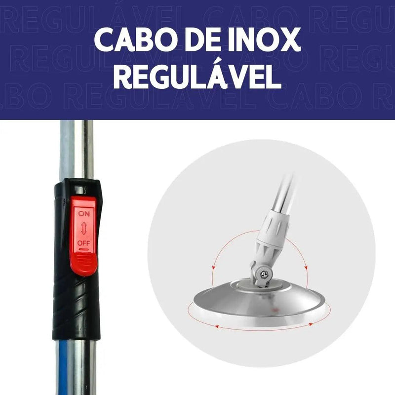 Mop Giratório Com Balde Em Inox